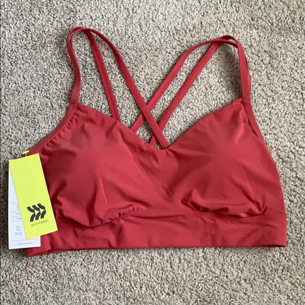 Brand new cross strap yoga bra